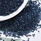 MIYUKI Delica Beads, Cylinder, Japanese Seed Beads, 11/0, Inside Colours Luster, (DB0286) Midnight Blue Lined Aqua AB , 1.3x1.6mm, Hole: 0.8mm, about 100000pcs/500g