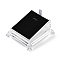 Plastic Pendant Necklace Displays, with Velvet, for Pendants, Black, 81x72x40mm
