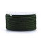 Polyester Braided Cord, Dark Olive Green, 2mm, about 16.4 yards(15m)/roll