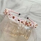 Shiny Elegant Glass Hair Bands, Party Hair Accessories for Girls Women, Pearl Pink, 380mm