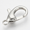 Tarnish Resistant 304 Stainless Steel Lobster Claw Clasps, teardrop, Stainless Steel Color, 25x16x6mm, Hole: 3mm