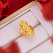 Brass Adjustable Finger Rings, Golden, Wing, Inner Diameter: Adjustable