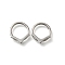 304 Stainless Steel V Shaped Hoop Nose Rings, Platinum, 12x10.5x2.2mm, Inner Diameter: 7.8mm