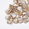 Natural Druzy Agate Pendants, Druzy Trimmed Stone, Dyed, Nuggets, WhiteSmoke, 23~40x13~30x7~20mm, Hole: 3x6mm