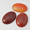 Natural Gemstone Cabochons, Dyed & Heated, Red Agate, Oval, Red, 25x18x7mm