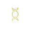 Triple Moon Brass Self Adhesive Decorative Stickers, Golden Plated Metal Decals, for DIY Epoxy Resin Crafts, Moon, 30mm