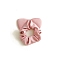 Cat Ear Shaped Cloth Hair Ties, Hair Accessories for Women Girls, Pink, 115x100mm