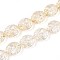 Baking Paint Transparent Glass Beads Strands, Oval & Bee, Light Yellow, 15.5x13.5x7.5mm, Hole: 1mm, about 40pcs/strand, 24.80 inch(63cm)