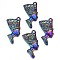 Alloy Pendants, Cadmium Free & Lead Free, Egyptian queen, Rainbow Color, 39x19.5x4.5mm, Hole: 3x3mm