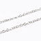 Tarnish Resistant 304 Stainless Steel Cable Chains, Soldered, Stainless Steel Color, 2mm