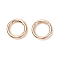 Alloy Spring Gate Rings, O Rings, Light Gold, 7 Gauge, 24x3.8mm, Inner Diameter: 16mm