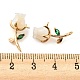 Подвески из латуни из натуральных пресноводных ракушек KK-Q806-05G-3