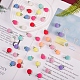 90 шт. 9 цвета прорезиненные подвески из абс-пластика KY-SZ0001-27-4