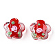 Ручной работы ухабистым Шарики Lampwork LAMP-N024-04B-2