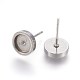 Серьги-гвоздики из нержавеющей стали 304 STAS-L219-02C-2
