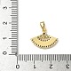 Латунные микро проложить кубического циркония подвески KK-I371-28G-02-3