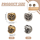 2 шт. 2 цвета латунные бусины EDC европейские FIND-NB0004-99-2