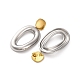 Серьги-гвоздики из нержавеющей стали 304 EJEW-K296-02GP-08-3