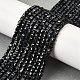 Бусины из натурального черного сапфира G-G259-B02-3x3mm-1