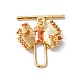 Латуни Переключить застежками KK-C062-042G-01-2
