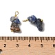 Натуральные синие пятна яшмы подвески KK-P242-31G-11-3