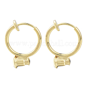 Латунные клипсы серьги выводы KK-T038-243G