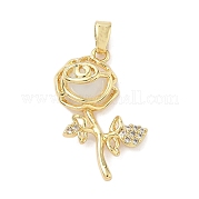 Латунные микро проложить кубического циркония подвески KK-K368-24G