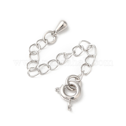 Латунные концы стойки с цепочкой и застежками KK-F873-01P-02-1