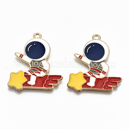 Подвески из эмали и сплава ENAM-S126-020-RS-1
