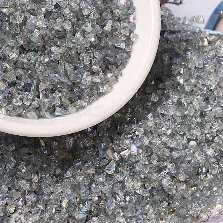 Прозрачная гальваническая поделка из измельченного стекла GLAA-F123-06-1