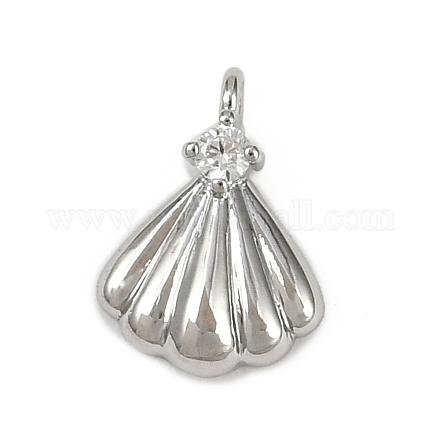 Подвески из латуни с прозрачным фианитом KK-L238-31P-1