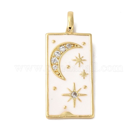 Подвески из латуни и кубического циркония KK-L216-008G-02-1