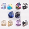 Faceted K9 Glass Rhinestone Charms, Imitation Austrian Crystal, Drop, Mixed Color, 12x10x5.5mm, Hole: 1.4mm