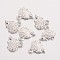 Hedgehog Alloy Pendants, Tibetan Style Charms,  Cadmium Free & Nickel Free & Lead Free, Platinum, 12x13x2mm, Hole: 2mm