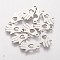 Non-Tarnish 304 Stainless Steel Charms, Laser Cut, Hamsa Hand/Hand of Fatima/Hand of Miriam with Heart, Stainless Steel Color, 15x9.5x1.2mm, Hole: 1mm