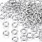 Jump Rings, Open Jump Rings, Brass, Cadmium Free & Nickel Free & Lead Free, Platinum, 5x1mm, 18 Gauge, Inner Diameter: 3mm, about 6000pcs/500g