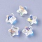 K9 Glass, Imitation Austrian Crystal Beads, K9 Glass, Star, Faceted, Clear AB, 8x8x5mm, Hole: 1.2mm