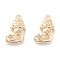 Brass Micro Pave Cubic Zirconia Charms, Cadmium Free & Nickel Free & Lead Free, Shoes, Real 18K Gold Plated, 13.5x8.5x4.5mm, Hole: 1.4mm