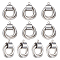 10Pcs 304 Stainless Steel Pendants, Tricyclic, Stainless Steel Color, 20x16x7mm, Hole: 1.8mm
