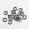 Open Jump Rings, Brass, Gunmetal, 18 Gauge, 5x1mm, Inner Diameter: 3mm, about 600pcs/50g