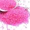 Transparent Colours Glass Seed Beads, Round Hole, AB Color Plated, Cylinder, Magenta, 1.6x1.3mm, Hole: 0.8mm, about 60000pcs/pound