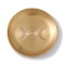 201 Stainless Steel Candle Holder, Tarot Theme Tealight Tray, Home Tabletop Centerpiece Decoration, Flat Round, Moon Pattern, 14.1x1.1cm, Inner Diameter: 13.5cm