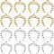 16Pcs 2 Colors 201 Stainless Steel Pendants, Laser Cut, Horseshoes with Word KAAH HXYT, Golden & Stainless Steel Color, 17x15.5x1mm, Hole: 1.4mm, 8pcs/color