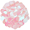 PVC Sequin Pendants, Blank Flat Round, Pink, 19x0.3mm, Hole: 1.5mm, about 3460pcs/450g