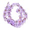 Christmas Handmade Lampwork Beads Strands, with Enamel, Gingerbread Man, Lilac, 14.5~15x14x7mm, Hole: 1mm, about 26pcs/strand, 14.17''(36cm)