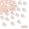 50Pcs Resin Beads, Flower, AB Color, Pink, 7x3.5mm, Hole: 1.7mm