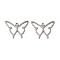 Non-Tarnish 304 Stainless Steel Pendants, Butterfly Charm, Stainless Steel Color, 23x29.5x1mm, Hole: 2mm