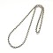 Tarnish Resistant 304 Stainless Steel Venetian Chain Necklace Making, Stainless Steel Color, 24.02 inch(61cm)x5mm