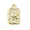 Alloy Pendants, Rectangle with Butterfly Charms, Rack Plating,  Long-Lasting Plated, Lead Free & Cadmium Free & Nickel Free, Light Gold, 14.5x8.5x2mm, Hole: 1.5mm
