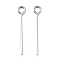 Tarnish Resistant 304 Stainless Steel Eye Pin, Stainless Steel Color, 20mm, Hole: 2mm, Pin: 0.7mm